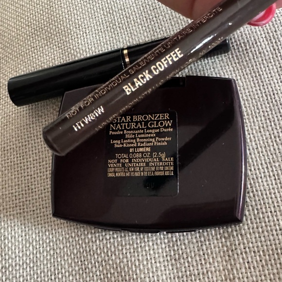 Lancome mascara + blush / bronzer + eye pencil set x3 - Picture 3 of 6